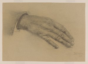 Studie gestrekte hand