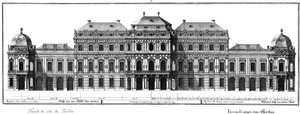Opstand van de tuinfaçade