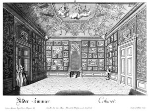 Schilderijen kabinet door Salomon Kleiner