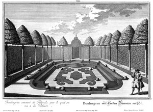 Prospect van de Boulingrins in de "Kleine Tuin" door Salomon Kleiner