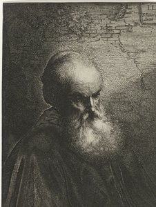 Portret van een oude man met baard