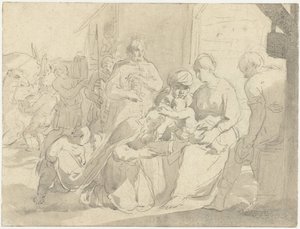 Aanbidding der koningen door Salomon de Bray (attributed to)