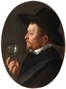 Portret van een man met een roemer door Salomon de Bray