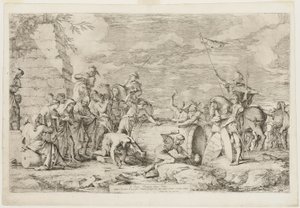 De dood van Atilius Regulus door Salvator Rosa