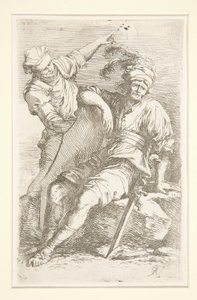 Diverse Figuren (Suite) door Salvator Rosa