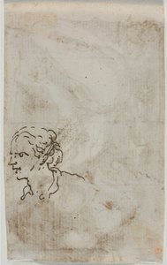 Figurenstudies (verso) door Salvator Rosa