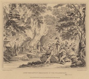 Johannes de Doper predikend in de wildernis, Mattheüs