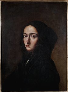 Portret van de vrouw van de kunstenaar Lucrezia door Salvator Rosa