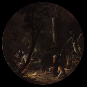 Scènes van hekserij: Nacht, c.1645-49 door Salvator Rosa