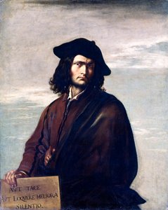 Zelfportret door Salvatore Rosa door Salvator Rosa