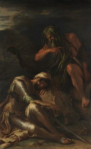 De droom van Aeneas door Salvator Rosa