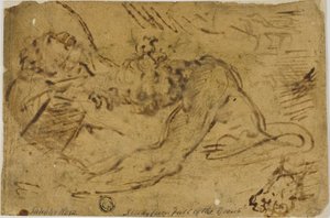 Twee grijpfiguren door Salvator Rosa