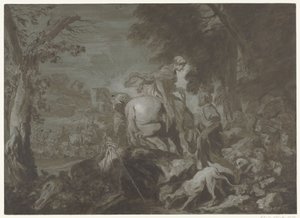 Het afscheid van Jacob en Rachel door Salvatore Castiglione