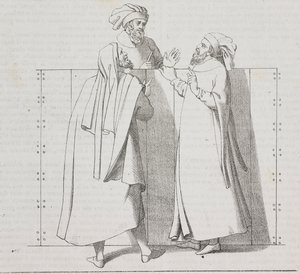 Florentijnse ambachtslieden van de 16e eeuw, Florence, Toscane, Italië, lithografie uit Poliorama Pittoresco, nr. 28, 15 februari door Salvatore Puglia