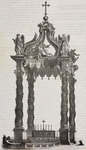 Het baldakijn van Sint-Pieter (ciborium)