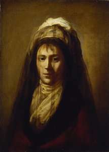 Portret van gravin Yekaterina Petrovna Rostopchina met een sluier