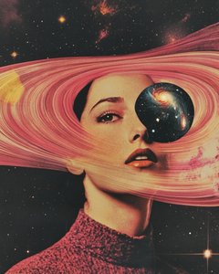 De kosmische vrouwelijke blik door Samantha Hearn