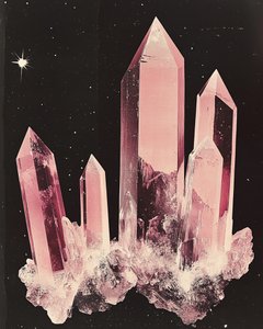 Roze kosmische kristallen