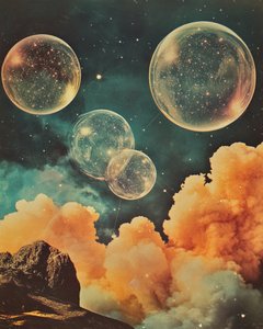 Surrealistisch kosmisch landschap door Samantha Hearn