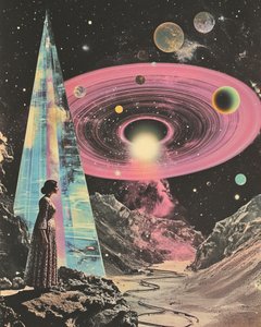 Surrealistische kosmische visie door Samantha Hearn