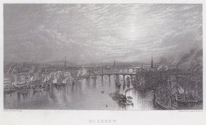 Glasgow (gravure) door Samuel (after) Bough