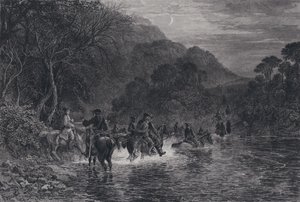 Illustratie voor Rob Roy (gravure) door Samuel (after) Bough