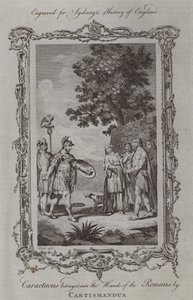 Caractacus verraden aan de Romeinen door Cartismandua door Samuel (after) Wale