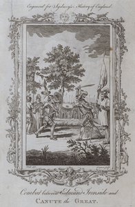 Gevecht tussen Edmund Ironside en Knoet de Grote