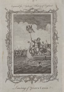 Landing van Julius Caesar door Samuel (after) Wale