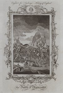 De Slag bij Agincourt door Samuel (after) Wale