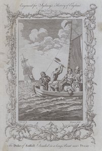 De Hertog van Suffolk onthoofd in een lange Boot nabij Dover door Samuel (after) Wale