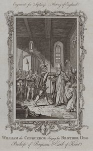 Willem de Veroveraar grijpt zijn broer Odo, bisschop van Bayeux en graaf van Kent