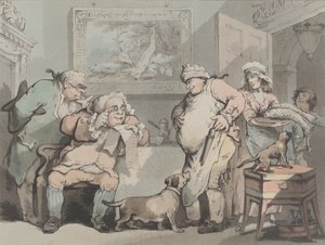 Studieuze veelvraten, oktober 1788 door Samuel Alken