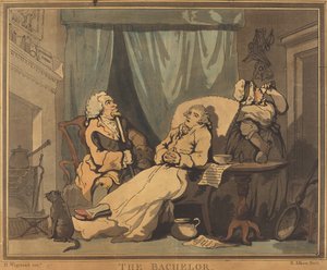 De vrijgezel door Samuel Alken after H. Wigstead