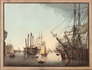 In de haven door Samuel Atkins
