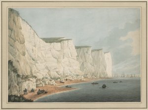 De Vloot voor de Kust, Beachy Head door Samuel Atkins