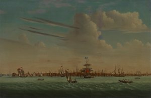 Uitzicht op Charleston door Samuel Barnard