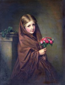 Een Londense bloemenmeisje door Samuel Baruch Halle