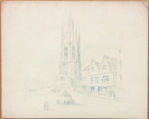 St. Nicolaaskathedraal vanaf het huis van Lord Collingwood door Samuel Bilston