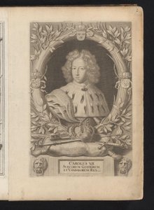 Portret van Karel XII van Zweden door Samuel Blesendorf