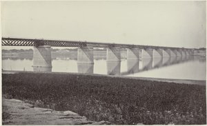 Spoorbrug over de Yamuna bij Allahabad