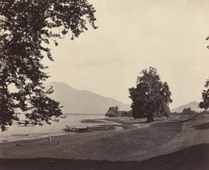 Kashmir-scène, ca. 1865 door Samuel Bourne