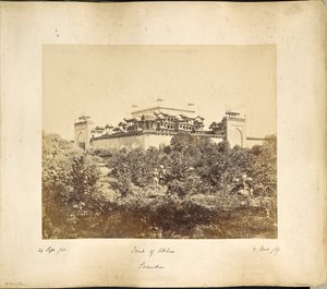 Secundra; Het Mausoleum van Akbar door Samuel Bourne