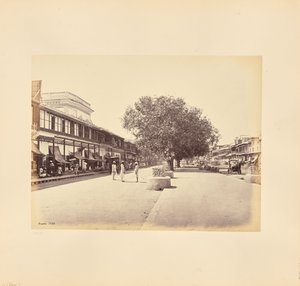 De Chandni-Chouk, hoofdstraat in Delhi door Samuel Bourne