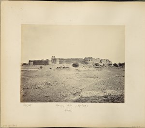 De Purana Kila, het oude fort van Delhi door Samuel Bourne