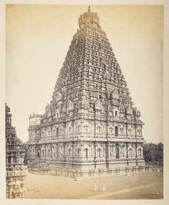 De grote Pagode, Tanjore, vanaf de wallen door Samuel Bourne