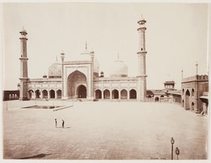 Uitzicht op een Moskee, c.1860 (albumine print van glasnegatief) door Samuel Bourne