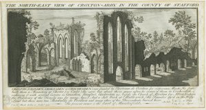 Croxden Abbey: gravure