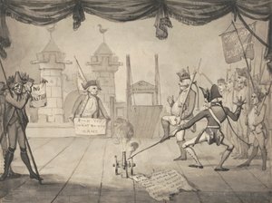 Een Amfitheatrale Versie van de Val van de Bastille door Samuel Collings