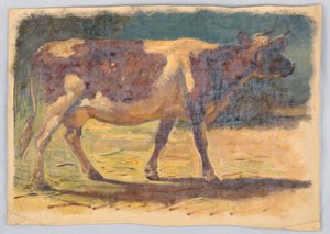 Tekening, Studies. Koeien, augustus 1876 door Samuel Colman